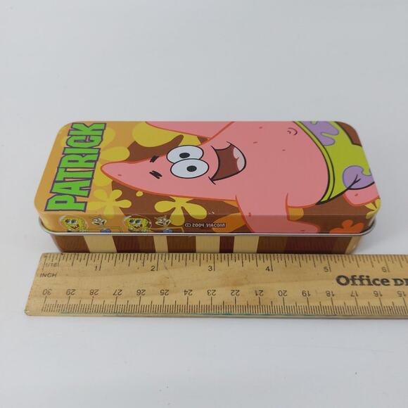 Vintage SpongeBob SquarePants Movie Patrick 2004 Viacom Cartoon Watch &Tin - Picture 6 of 10